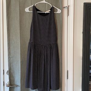 Ann Taylor LOFT black polka dot dress